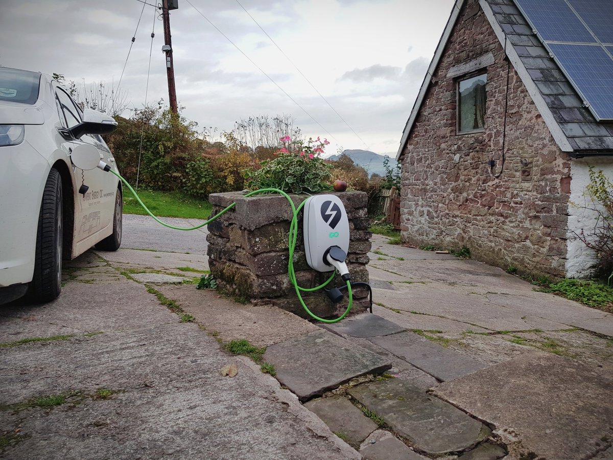 Charging at Middle Ninfa Bunkhouse, Abergavenny